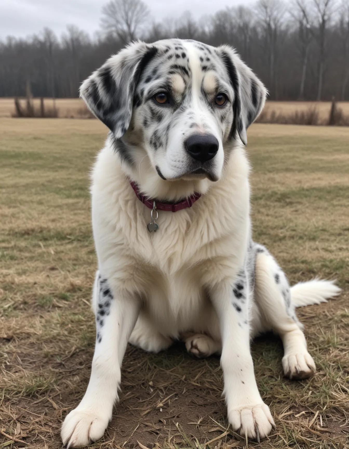 Catahoula Leopard dog and Great Pyrenees-mix