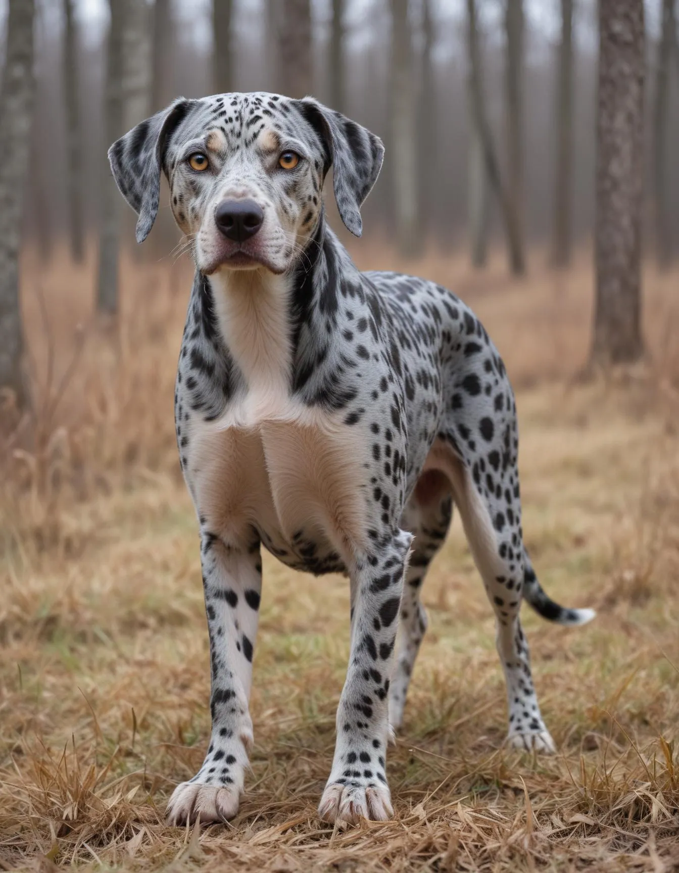 catahoula leopard dog-while hunting