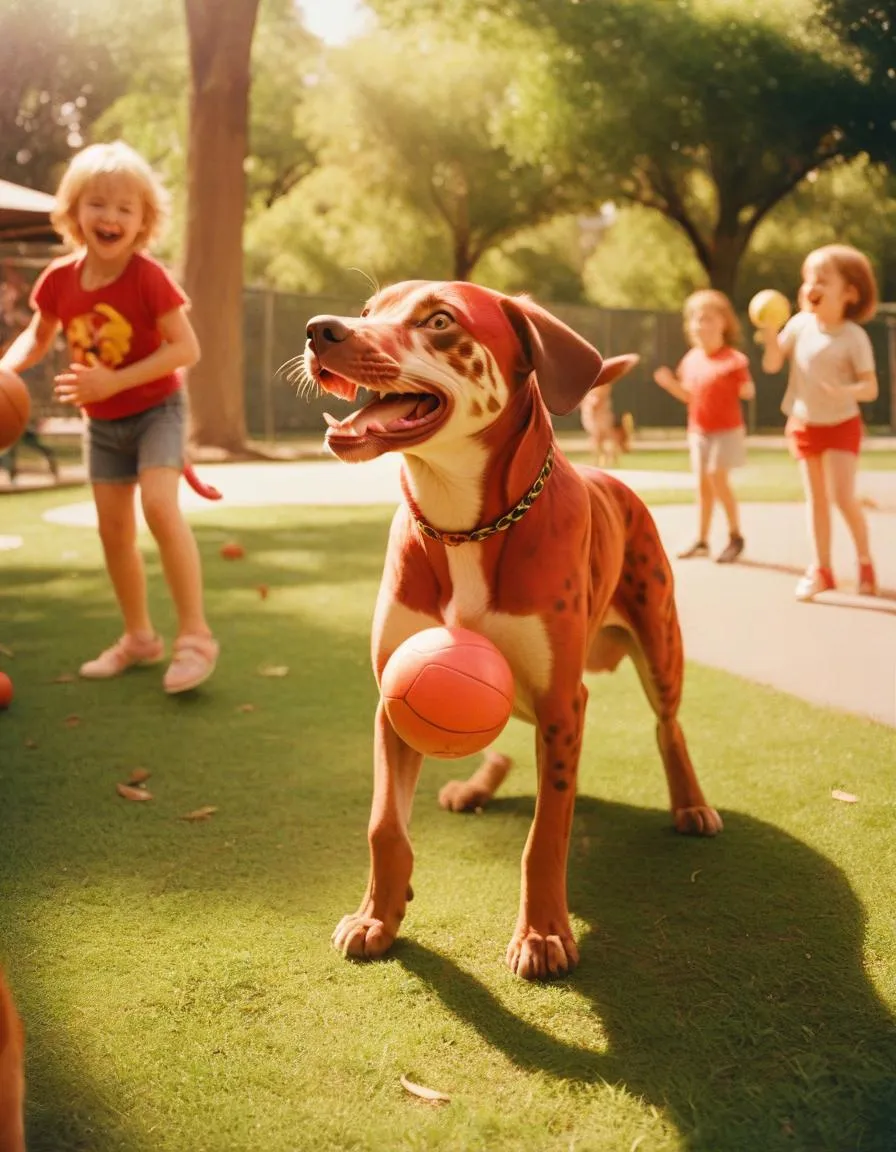 AI photography-A-Red-Catahoula-Leopard-Dog